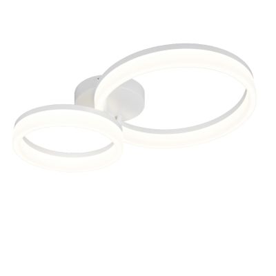 Biała lampa sufitowa design, Ufuk, 22W, 4000K LED