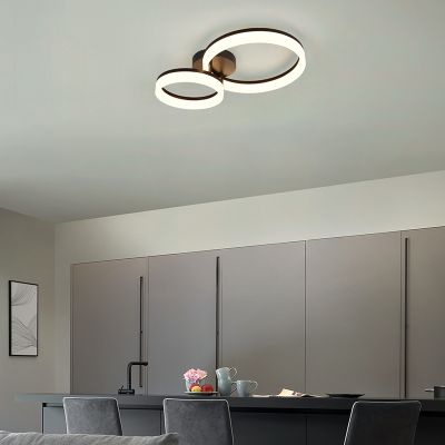 Czarna lampa sufitowa design, Ufuk, 22W, 3000K LED