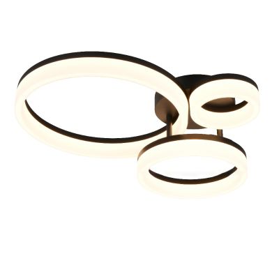 Czarna lampa sufitowa design, Ufuk, 32W, 3000K LED