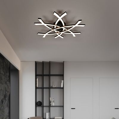 Czarny plafon sufitowy design, Carien, 33W, 3000K LED