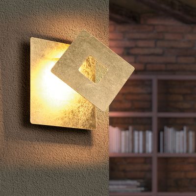 Złoty kinkiet design, Ting, 6W, 3000K LED