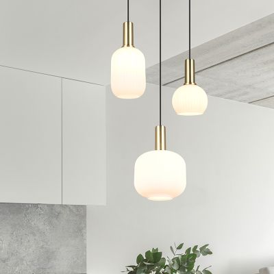 Biała lampa wisząca design, Nurullah