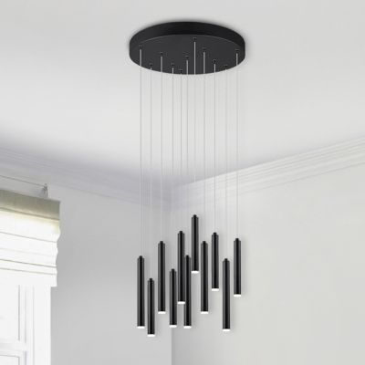 Czarna lampa wisząca nowoczesna, Jessamy, 2,5W, 3000K LED