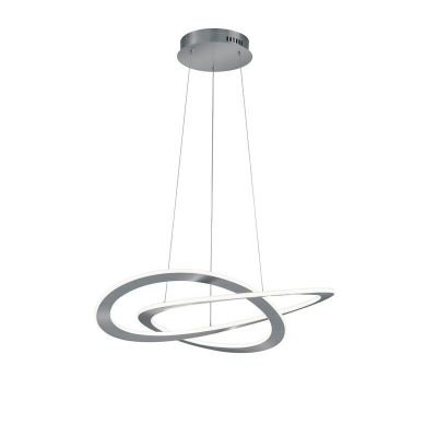 Niklowa lampa wisząca nowoczesna, Jamilla, 52W, 3000K LED
