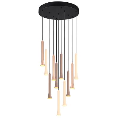 Czarna lampa wisząca nad stół do jadalni nowoczesna, Albartus, 3W, white switch LED, ściemniana w 3 krokach