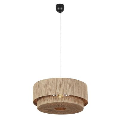 Beżowa lampa wisząca japandi, Rinus