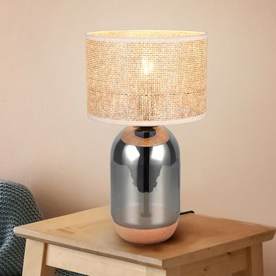 Chromowana lampa stołowa rustykalna, Madui