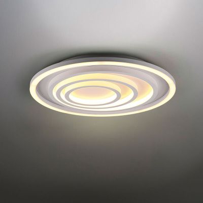 Biały plafon sufitowy nowoczesny, Carolijn, 40W, regulowana ciepła do zimnej bieli LED, z pilot