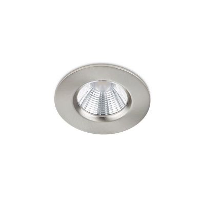 Niklowa oprawa podtynkowa łazienkowa nowoczesna, Iman, 5W, 3000K LED, IP65
