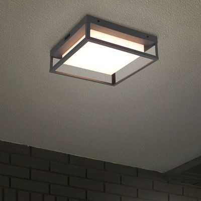 Antracytowa lampa zewnętrzna metalowa, Rolina, 14W, regulowana ciepła do zimnej bieli LED, IP54, ściemniana w 3 krokach