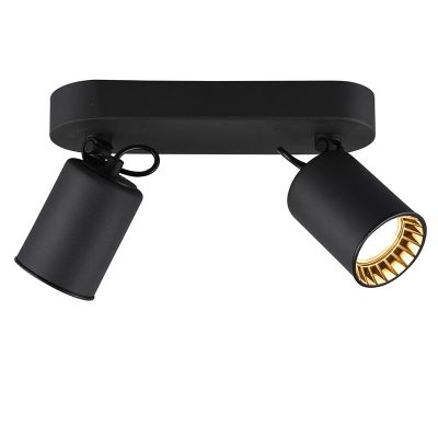 Czarny spot sufitowy nowoczesny, Shaquan