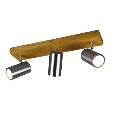 Niklowy spot sufitowy nowoczesny, Kaso