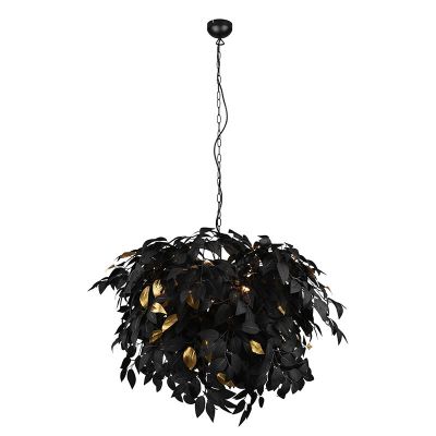 Czarna lampa wisząca retro, Urwa