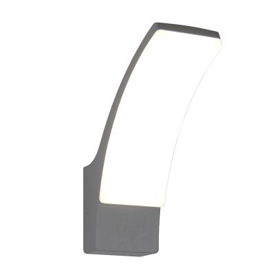 Antracytowa lampa zewnętrzna nowoczesna, Popke, 12,5W, 4000K LED, IP44