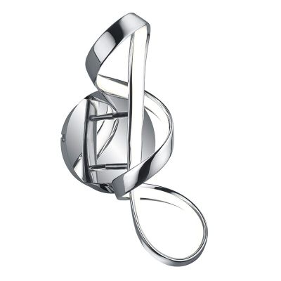 Chromowany kinkiet design, Renso, 18W, 4000K LED, ściemniana w 3 krokach