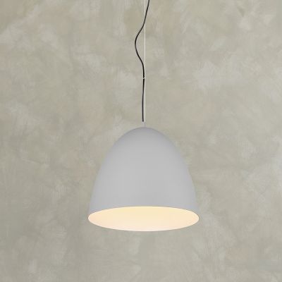 Szara lampa wisząca półkula nowoczesna, Ingmar