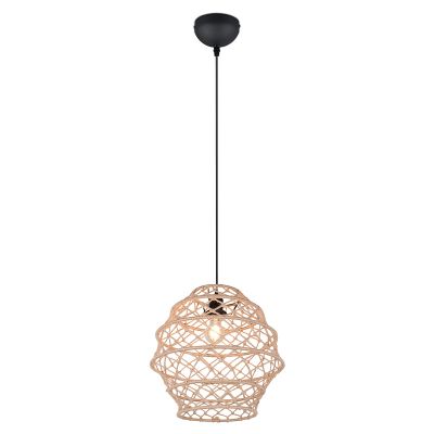 Brązowa lampa wisząca rustykalna, Liduina