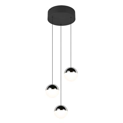 Chromowana lampa wisząca nowoczesna, Rigtje