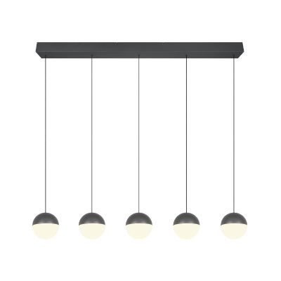 Antracytowa lampa wisząca nowoczesna, Rigtje