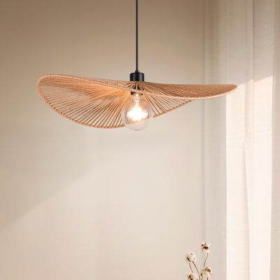 Papierowa lampa wisząca brązowa, Lykke