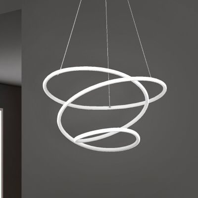Biała lampa wisząca nad stół do jadalni design, Marell, 36W, 4000K LED, ściemniana w 3 krokach