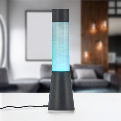 Czarna lampa stołowa dla dzieci nowoczesna, Remigius, z przełącznik