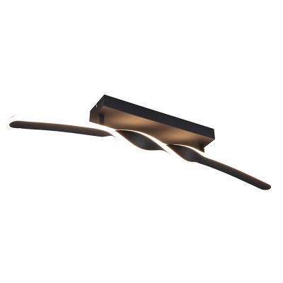 Czarna lampa sufitowa design, Quirinus, 18W, 4000K LED