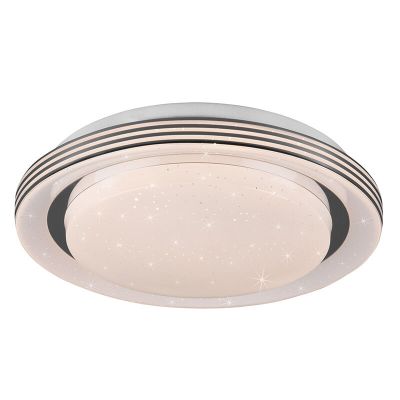 Biały plafon sufitowy nowoczesny, Alpha, 10,5W, regulowana ciepła do zimnej bieli LED, z pilot