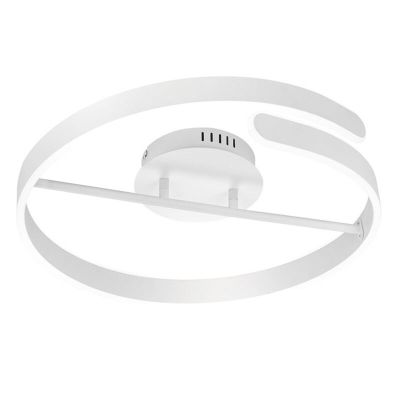 Biały plafon sufitowy design, Resy, 37W, 4000K LED, ściemniana w 3 krokach