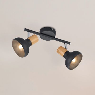 Czarny spot sufitowy nowoczesny, Toos