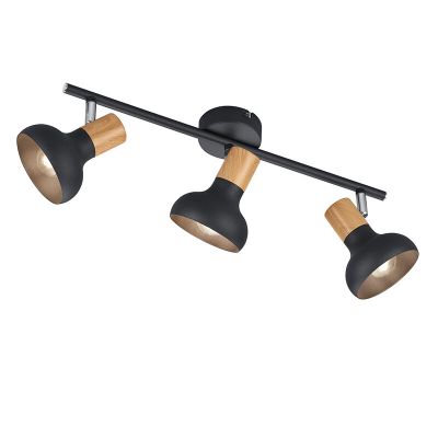 Czarny spot sufitowy nowoczesny, Toos