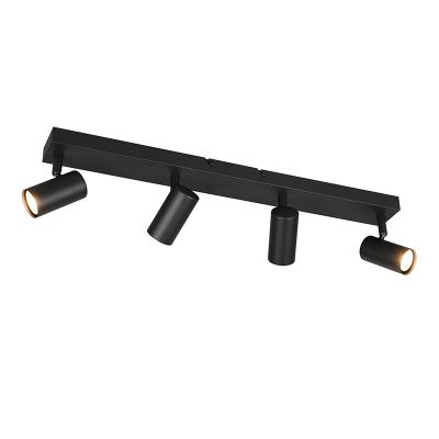 Czarny spot sufitowy nowoczesny, Suradj