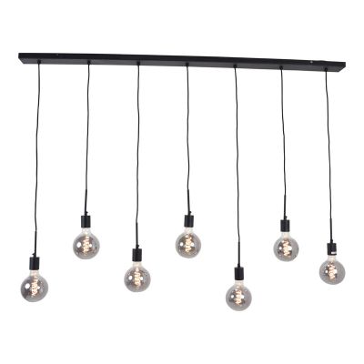 Industrialna lampa wisząca nad stół do jadalni czarna, Bolb