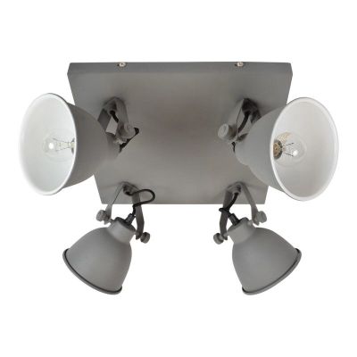 Industrialny spot sufitowy szary, Redon