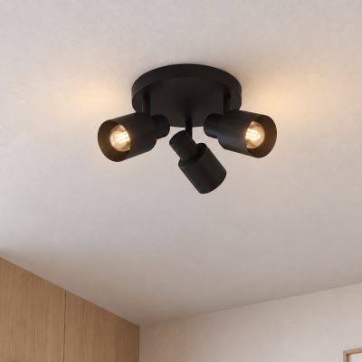 Aluminiowy spot sufitowy czarny, Eleno