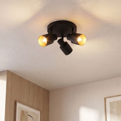 Aluminiowy spot sufitowy czarny, Eleno