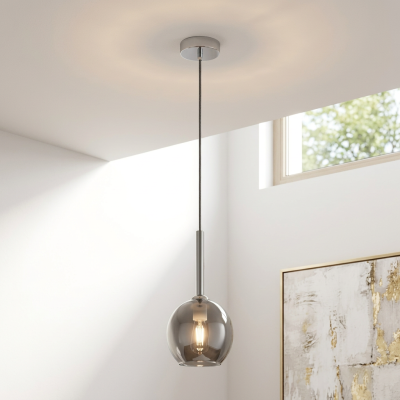 Design lampa wisząca chromowana, Gwendolynn