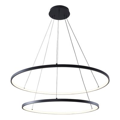 Design lampa wisząca czarna, Kubra, 60W, regulowana ciepła do zimnej bieli LED